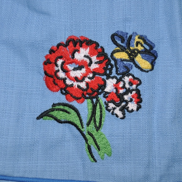New BODEN Blue Embroidered Fruity Fun Dress [D7] - Picture 5 of 8